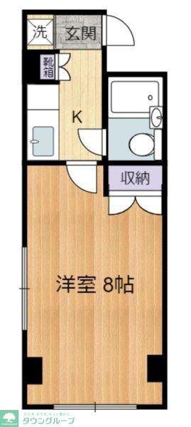 サニーハイツ(1K/3階)の間取り写真