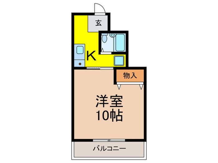 ピアシティ三田(1K/5階)の間取り写真