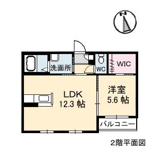 シャーメゾンブローディア(1LDK/1階)の間取り写真