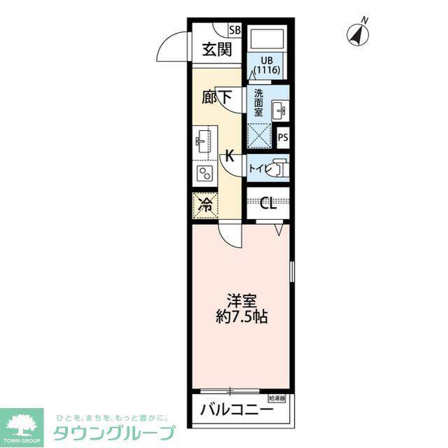 TREFLE(1K/2階)の間取り写真