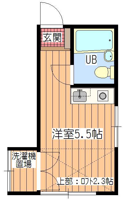 BELL吉祥寺(ワンルーム/1階)の間取り写真