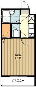 フェリーチェ26(1K/2階)の間取り写真