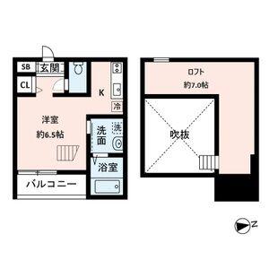 GRAND JETE(1K/2階)の間取り写真