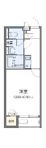 クレイノラ フルール(1K/2階)の間取り写真