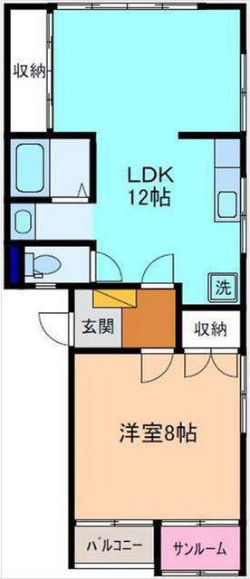 ブリーズハイツ(1LDK/1階)の間取り写真