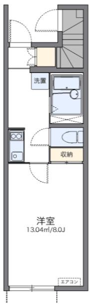 浦和領家(1K/2階)の間取り写真