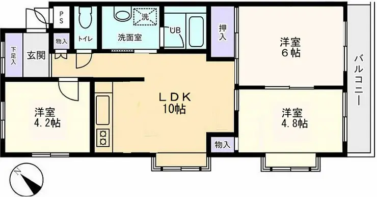 エトワール千代田 2階階 間取り