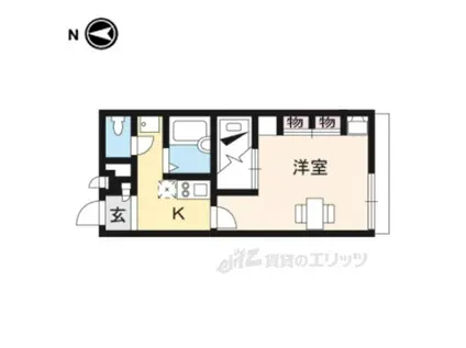 レオパレス法隆寺(1K/1階)の間取り写真