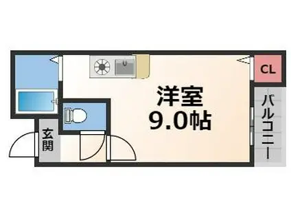 CTビュー小阪(ワンルーム/1階)の間取り写真