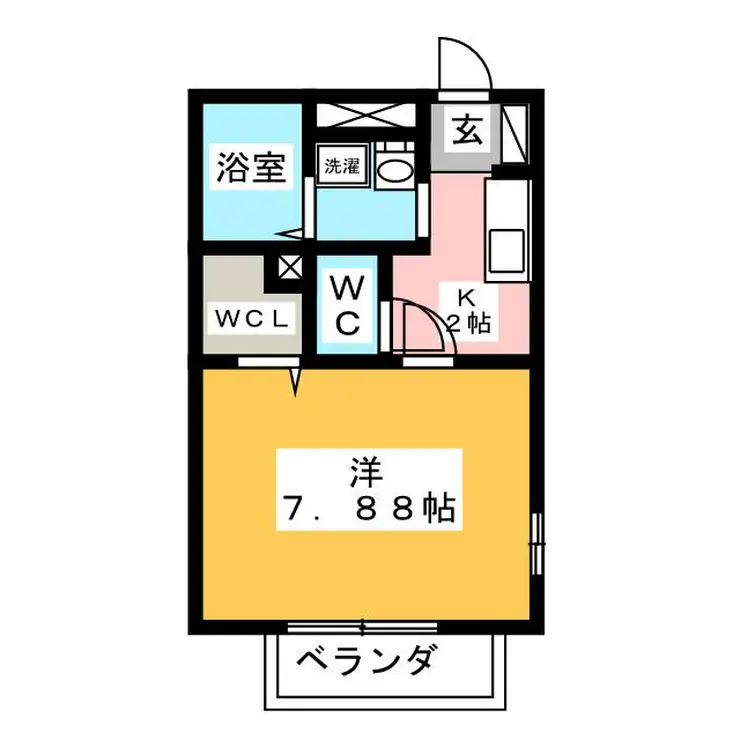 コンフォートモナリエ 1階階 間取り