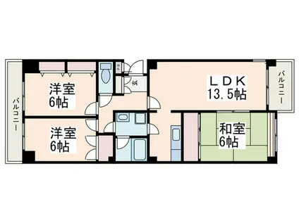 エミネンスみたけ台(3LDK/1階)の間取り写真