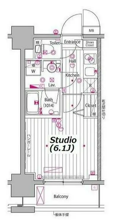 ガーラ・プレシャス川崎 6階階 間取り