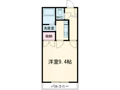 セントラルヒルズ二番館(1K/1階)の間取り写真