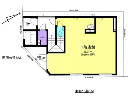 ギオンハウス川口並木(ワンルーム/1階)の間取り写真