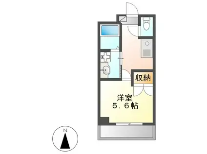 エンゼル栄(1K/4階)の間取り写真