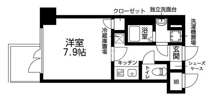 RISING STAGE 5階階 間取り