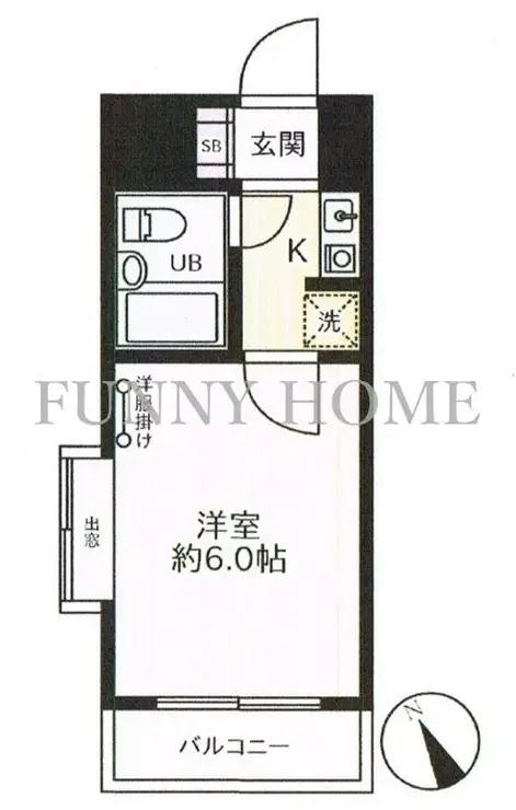 ロンスター三軒茶屋 4階階 間取り