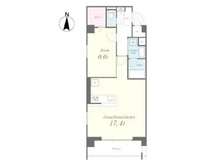 ステラ マリス(1LDK/8階)の間取り写真