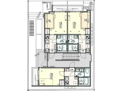 KEIAI RESIDENCE 東大宮(1K/1階)の間取り写真
