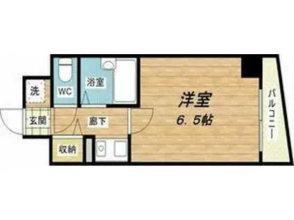 大国町青山ビル別館(1K/7階)の間取り写真