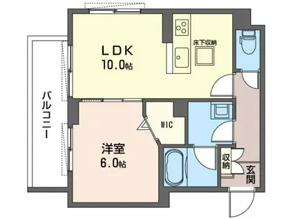 ウィンメゾン船橋Ⅴ号館(1LDK/1階)の間取り写真
