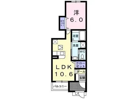 コート・ドール(1LDK/1階)の間取り写真