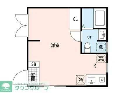 プルメリア荻窪(1K/4階)の間取り写真