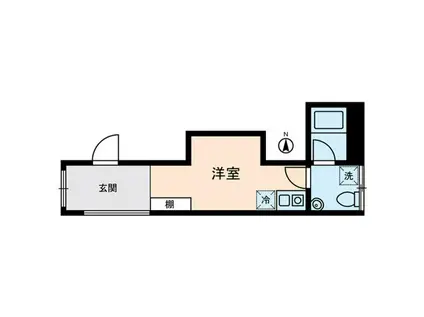 KOSTHIC MINOWA(ワンルーム/4階)の間取り写真