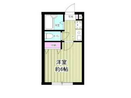 チェスナッツ越(1K/3階)の間取り写真