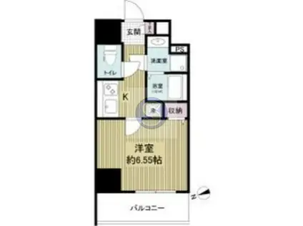 ARTIZA西長堀(1K/10階)の間取り写真