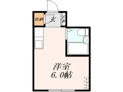 エクセレントアパートメントKNST(ワンルーム/2階)の間取り写真