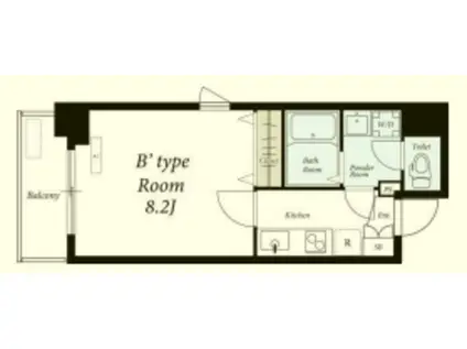 リブリ・新丸子(1K/3階)の間取り写真