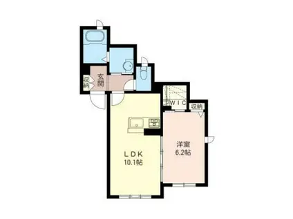 RESIDENCE FUZIMI III(1LDK/1階)の間取り写真