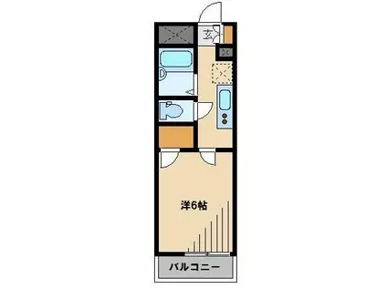 レオパレスTF ONE(1K/3階)の間取り写真
