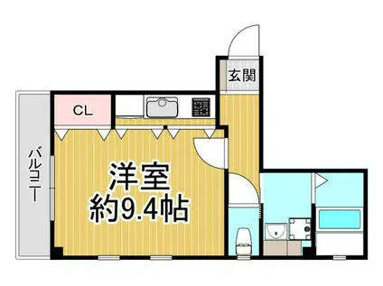 SYクロスロード(1K/3階)の間取り写真