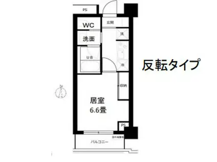 アーツ菊川(1K/2階)の間取り写真