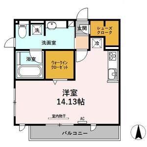 フェリーチェ(ワンルーム/3階)の間取り写真