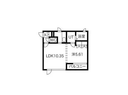 MEGURO POINT(1LDK/2階)の間取り写真