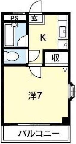 レジデンス佐古一番館(1K/5階)の間取り写真
