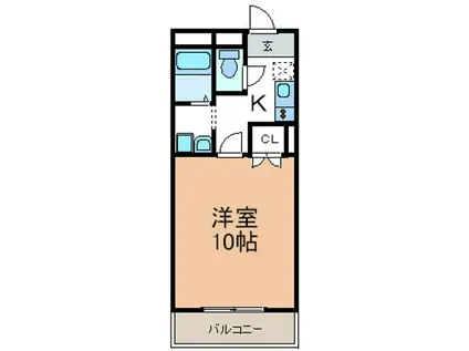 アムール双葉(1K/3階)の間取り写真