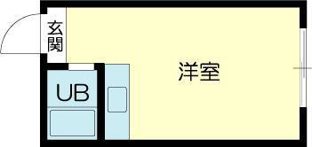 カーサ香呂(ワンルーム/2階)の間取り写真