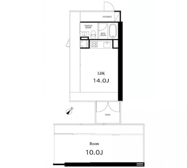 G-FLAT(1LDK/1階)の間取り写真
