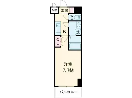 FREEDOM RESIDENCE松原上田I(1K/3階)の間取り写真