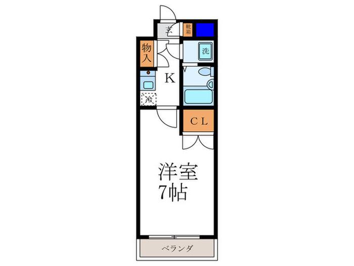 デイスターアベニュー(1K/5階)の間取り写真