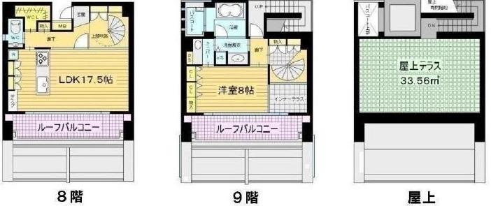 RITZ SQUAREII(1LDK/8階)の間取り写真