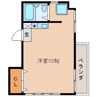 サンコーポ堀(ワンルーム/3階)の間取り写真