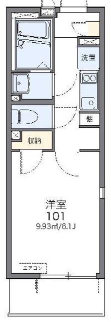 レオネクストT&I(1K/3階)の間取り写真