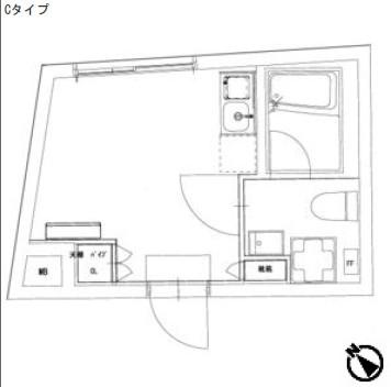 LUDENS糀谷(ワンルーム/1階)の間取り写真