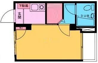 CASA SUGITA(1K/2階)の間取り写真