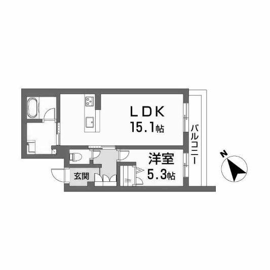 SHAMAISON CAPITAL(1LDK/3階)の間取り写真